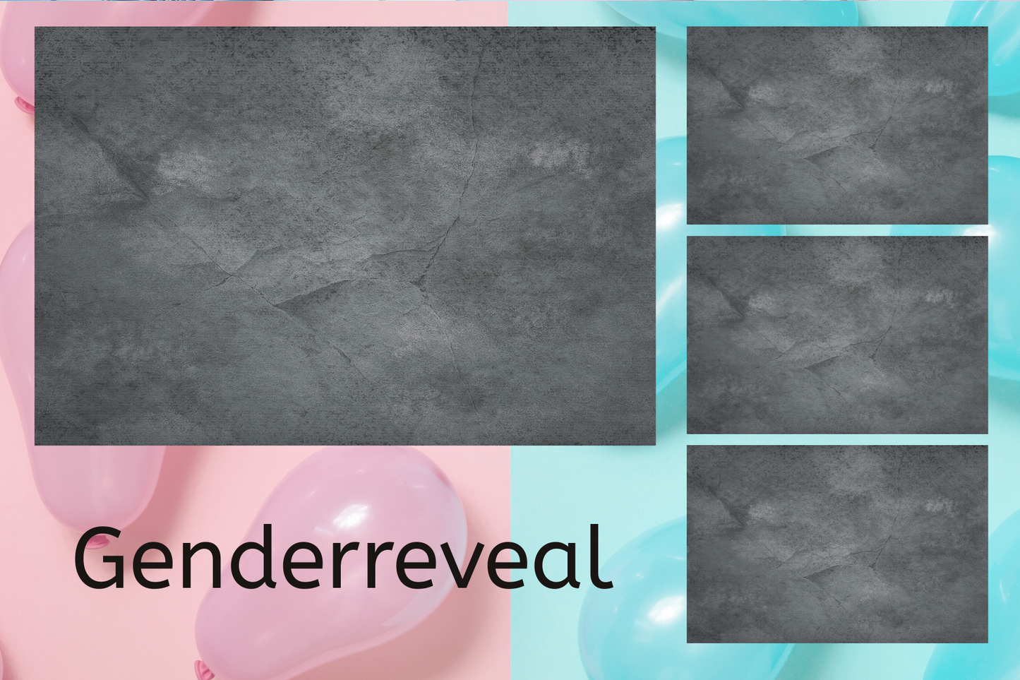 Vorlage - Rosa Blau (Genderreveal-Party)