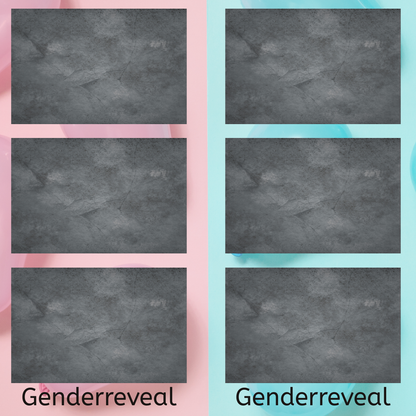 Vorlage Klein - Blau/Pink (Genderreveal Party)