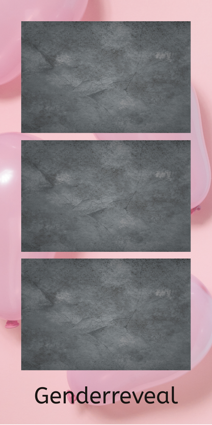 Vorlage Klein - Blau/Pink (Genderreveal Party)