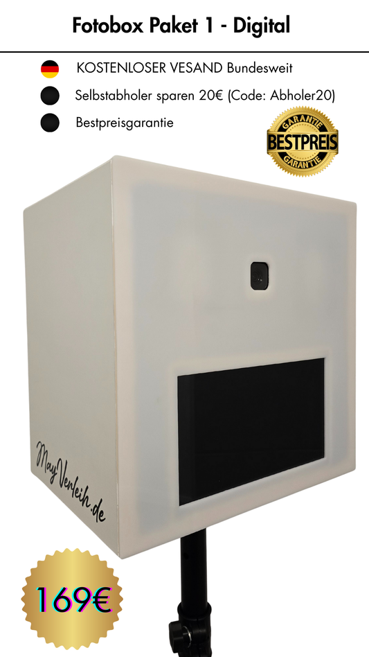 Fotobox - Paket 1 (Digital - ohne Drucker)