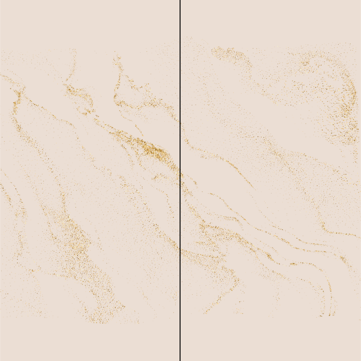 Ein Hauch von Gold auf Beige