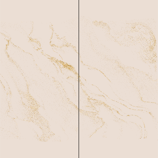 Ein Hauch von Gold auf Beige