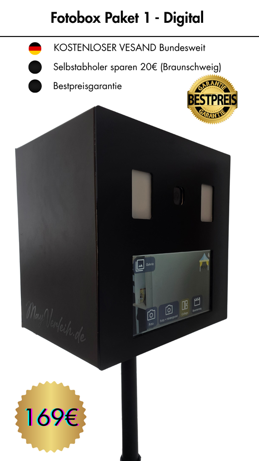 Fotobox - Paket 1 (Digital - ohne Drucker)