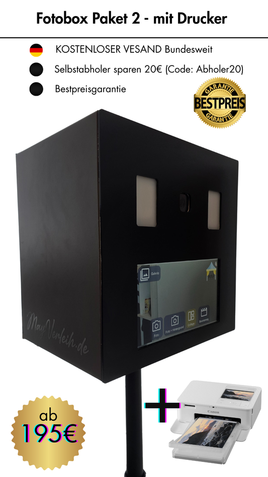 Fotobox - Paket 2 (inkl. Canon Selphy)