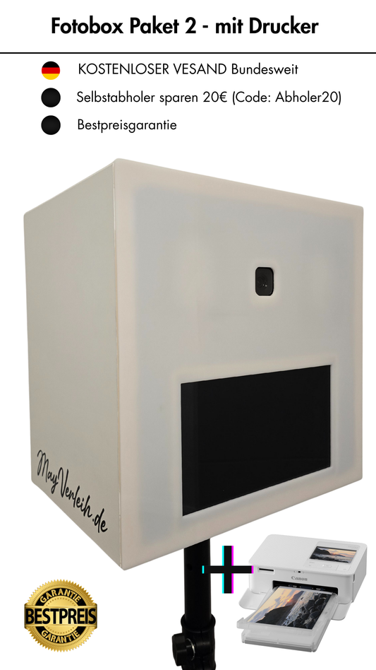 Fotobox - Paket 2 (inkl. Canon Selphy)