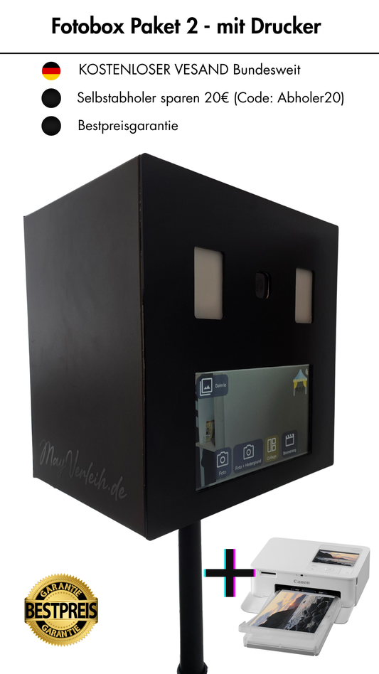 Fotobox - Paket 2 (inkl. Canon Selphy)