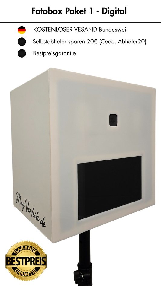 Fotobox - Paket 1 (Digital - ohne Drucker)