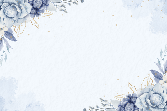Blaue Blüten – Postkarten-Hintergrund 10x15 MayVerleih