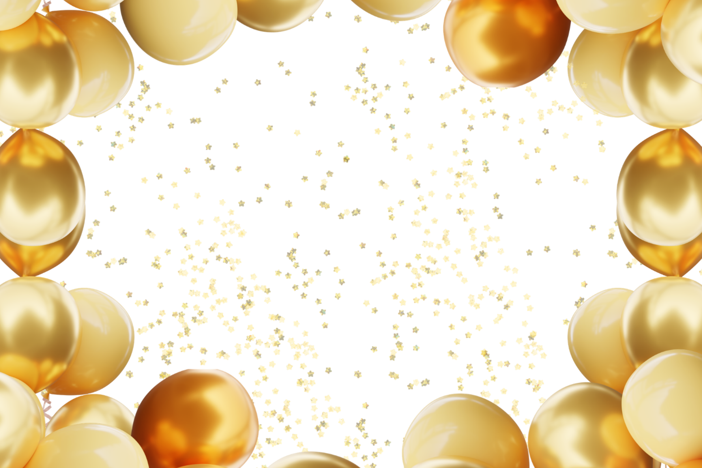 Goldballons – Postkarten-Hintergrund 10x15 MayVerleih