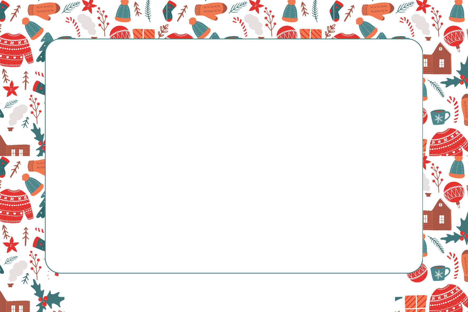 Weihnachtsbunt – Postkarten-Hintergrund 10x15 MayVerleih